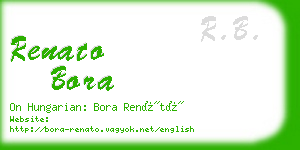 renato bora business card